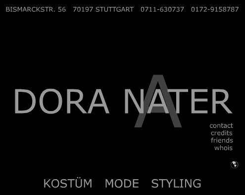 DORA NATER (Kostüm-Mode-Styling); Bismarckstr. 56; 70197 Stuttgart; 0711-630737 oder 0172-9158787